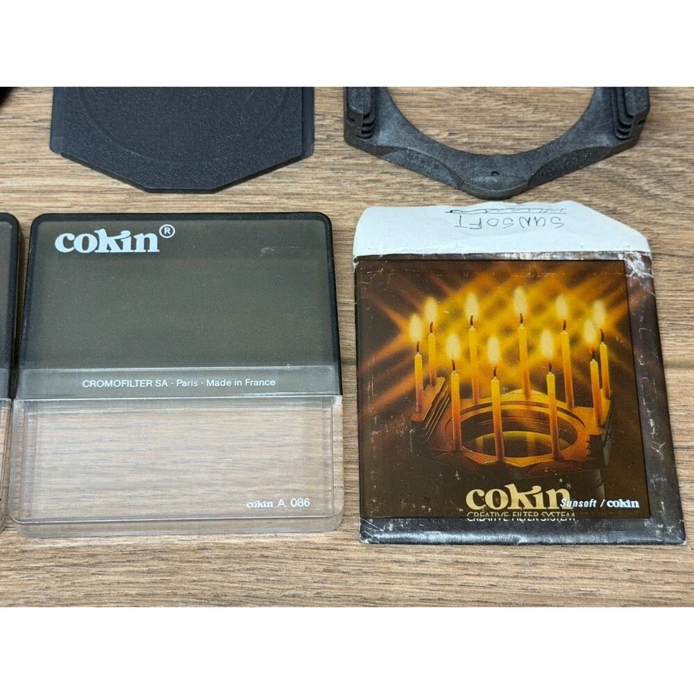 Cokin A Series Filters  A122 A056, A086, Sunsoft w/ 52mm and 62 Adaptor Rings